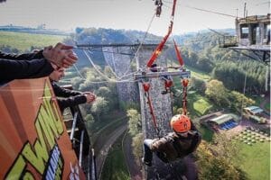 Saut pendulaire en Normandie