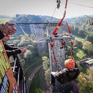 Saut pendulaire en Normandie